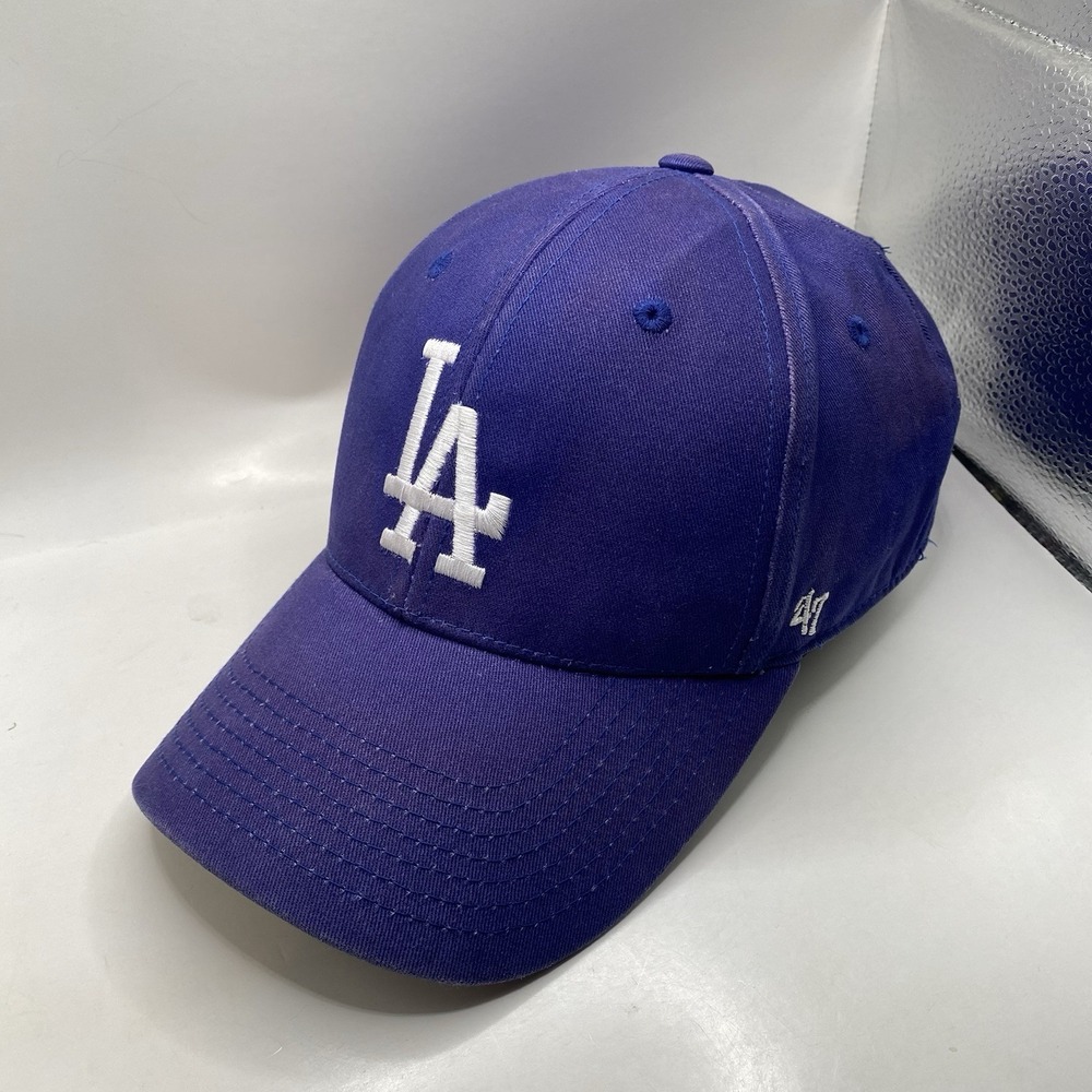 Los Angeles Dodgers Hat Youth  Faded Blue 47 Brand MVP STRAPBACK Cleaned‎